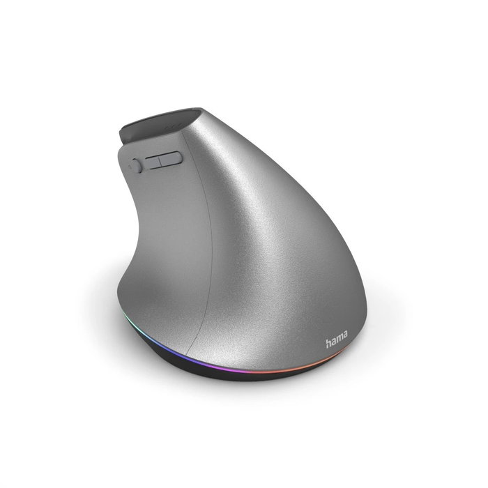 Hama EMW-700 Ratón Vertical Ergonómico Gris