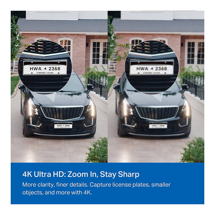 TP-Link Tapo C460(EU) Cámara de Seguridad IP 4K UHD Interior/Exterior, Bala, Color Blanco, Resistente a la Intemperie IP66