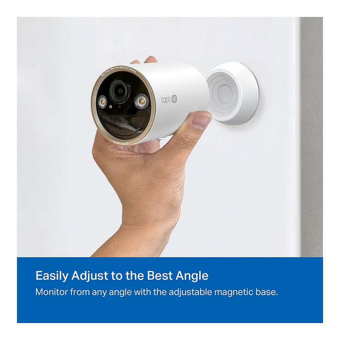 TP-Link Tapo C460(EU) Cámara de Seguridad IP 4K UHD Interior/Exterior, Bala, Color Blanco, Resistente a la Intemperie IP66