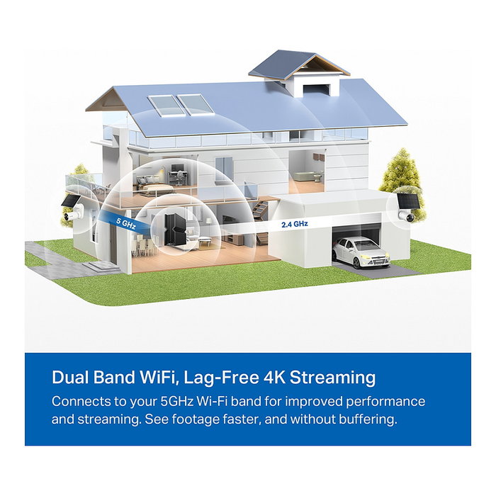 TP-Link Tapo C460(EU) Cámara de Seguridad IP 4K UHD Interior/Exterior, Bala, Color Blanco, Resistente a la Intemperie IP66