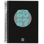 Finocam Agenda Cool para Estudiantes Espiral 2026-2027 Negro 155x212mm