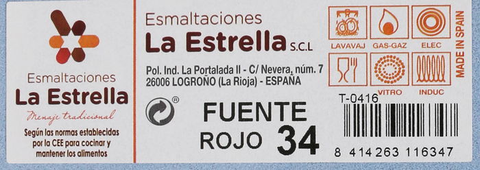 La Estrella Fuente Roja 34 cm (6 Unidades)