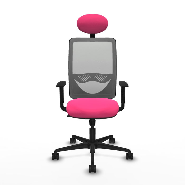 PIQUERAS Y CRESPO Silla de oficina Zulema Rosa y Gris PIQUERAS Y CRESPO Silla de oficina Zulema Rosa y Gris