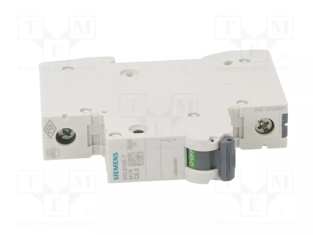 SIEMENS 5SL6105-7 Interruptor magnetotérmico 0,5A 1P 6kA SIEMENS 5SL6105-7 Interruptor magnetotérmico 0,5A 1P 6kA
