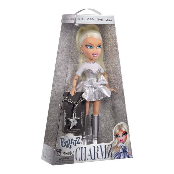 MGA Muñeca Cloe + Charmz Stylin Bratz - Incluye Charm 25 Aniversario, Coleccionable, Marcado CE