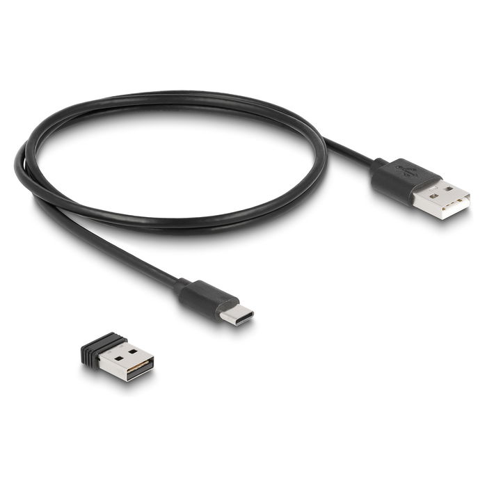 DeLOCK Ringbarcode Scanner 1D/2D Inalámbrico con Bluetooth 4.1 y Carga Inalámbrica, Lector de Códigos de Barras Manos Libres, Sensor CMOS 1280x800 píxeles, Batería Integrada 380 mAh