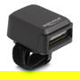 DeLOCK Ringbarcode Scanner 1D/2D Inalámbrico con Bluetooth 4.1 y Carga Inalámbrica, Lector de Códigos de Barras Manos Libres, Sensor CMOS 1280x800 píxeles, Batería Integrada 380 mAh