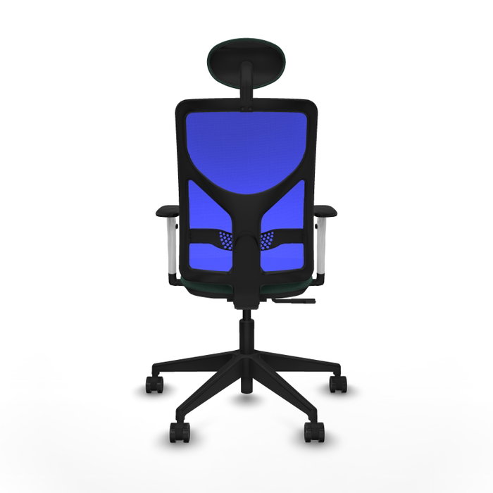 PIQUERAS Y CRESPO Silla de oficina Motilla con mecanismo Sincro Verde botella y Azul PIQUERAS Y CRESPO Silla de oficina Motilla con mecanismo Sincro Verde botella y Azul