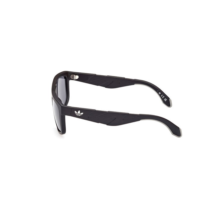 Adidas Sport Gafas de Sol OR0093 02A 140 mm Negro Mate Cuadradas Unisex con Cristales Humo - Calibre 57 mm, Ancho Puente 16 mm