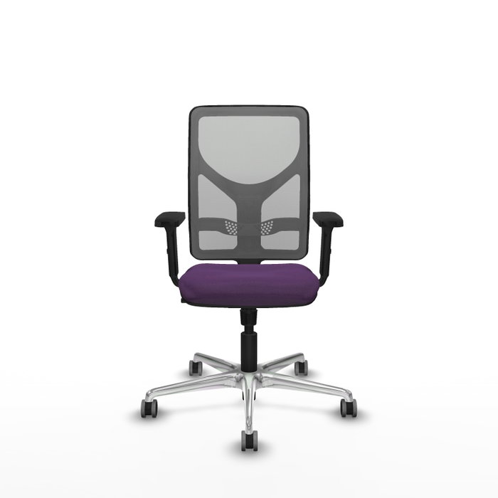 PIQUERAS Y CRESPO Silla de oficina Motilla con mecanismo Sincro, Morado y Gris