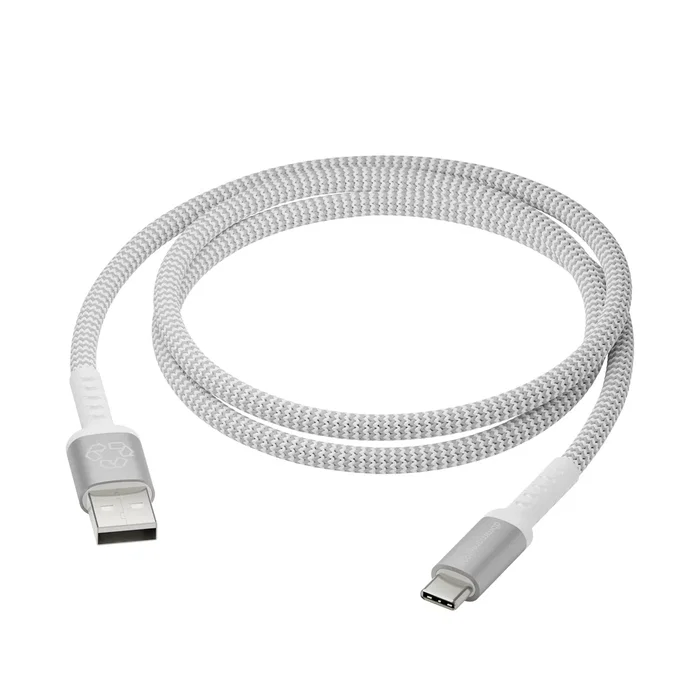 Dbramante1928 CB12ACGR7114 Cable USB USB-A a USB-C 1.2 m - USB 2.0 (480 Mbit/s) para Carga y Transferencia de Datos - Blanco