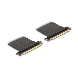 DeLOCK Adaptador Riser PCI Express 3.0 x16 a x16 con Cable de 20 cm - Interno, Negro - 81500