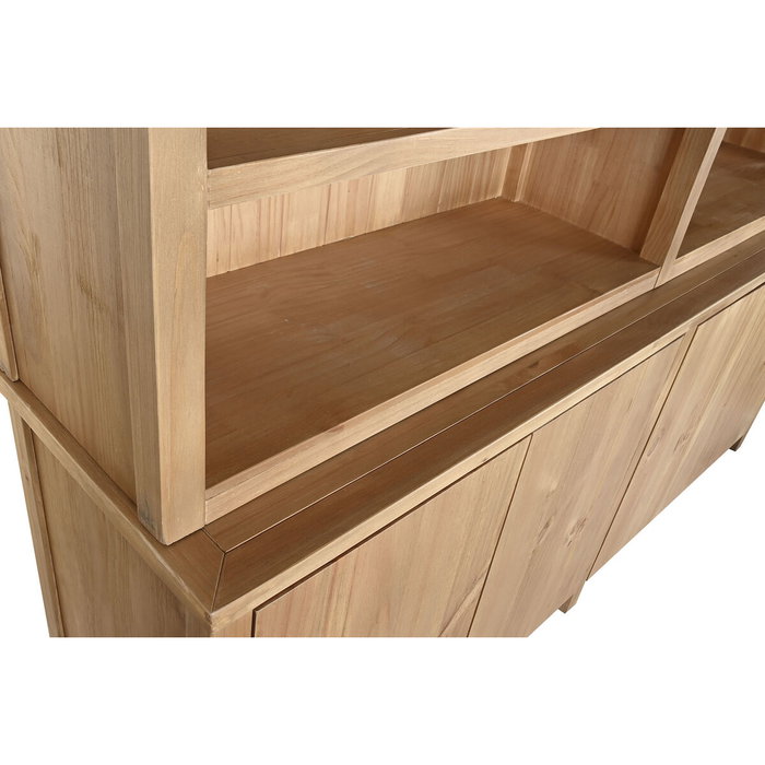 DKD Home Decor Librería de Pino y Metal 200x45x220 Escalera