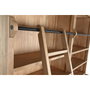 DKD Home Decor Librería de Pino y Metal 200x45x220 Escalera