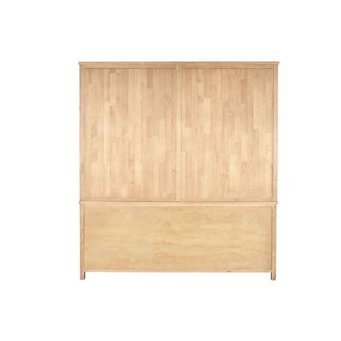 DKD Home Decor Librería de Pino y Metal 200x45x220 Escalera