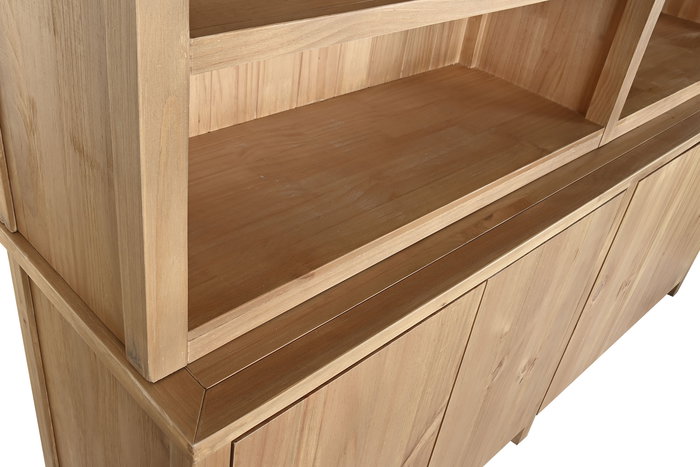 DKD Home Decor Libreria Alpino 200 x 45 x 220 cm Pino y Metal