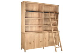 DKD Home Decor Libreria Alpino 200 x 45 x 220 cm Pino y Metal
