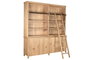 DKD Home Decor Libreria Alpino 200 x 45 x 220 cm Pino y Metal