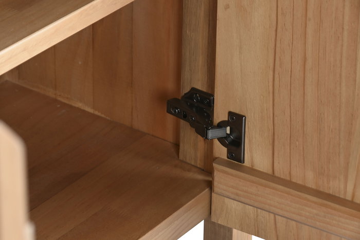 DKD Home Decor Libreria Alpino 200 x 45 x 220 cm Pino y Metal