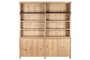 DKD Home Decor Libreria Alpino 200 x 45 x 220 cm Pino y Metal