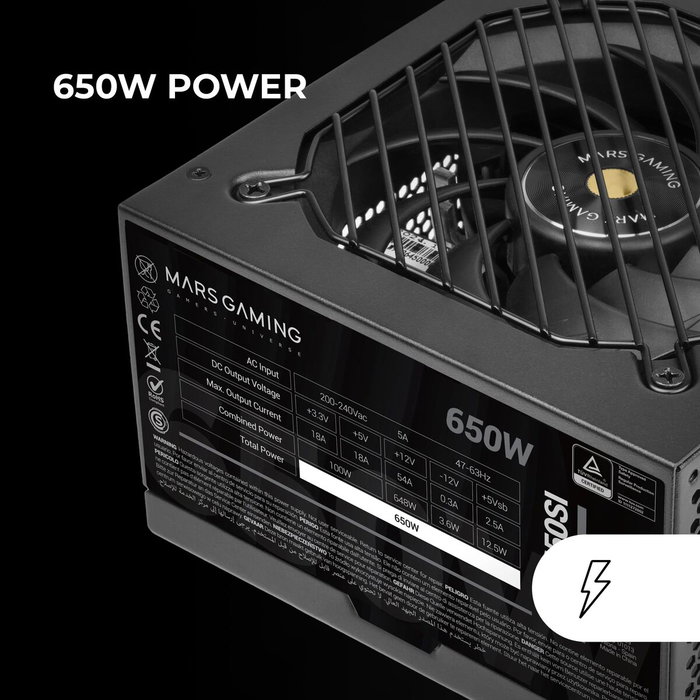 Mars Gaming MPB650SI 650W 80 Plus Bronze ATX