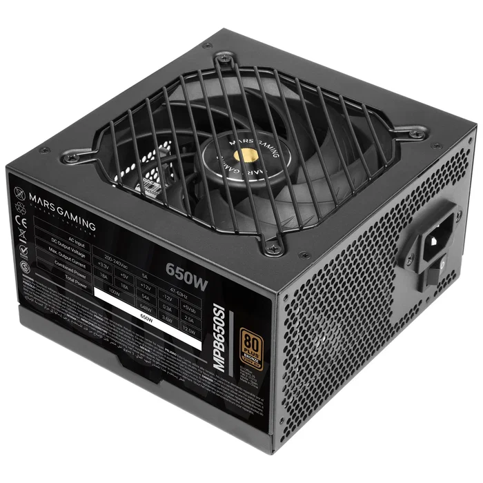 Mars Gaming MPB650SI 650W 80 Plus Bronze Extreme Silence Mars Gaming MPB650SI 650W 80 Plus Bronze Extreme Silence