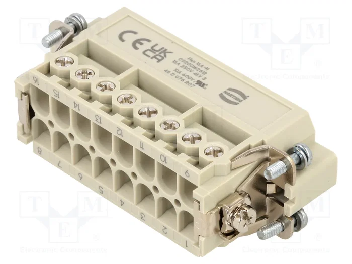 HARTING Han 16A-STI-S Plantilla de contacto Han® A macho
