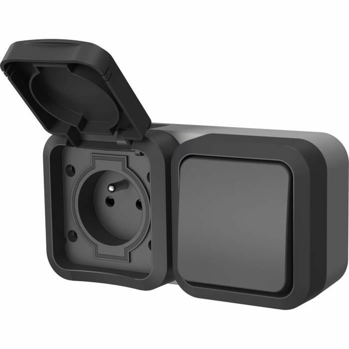 Aucune Toma doble QUARX Aqua Pro Exterior vertical IP55 250V 16A