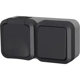 QUARX Toma Doble Aqua Pro Exterior Vertical IP55 250V 16A