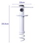 Marbueno Pincho Parasol Succion Acero Blanco 35,5x15x6 cm