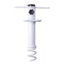 Marbueno Pincho Parasol Succion Acero Blanco 35,5x15x6 cm