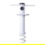 Marbueno Pincho Parasol Succion Acero Blanco 35,5x15x6 cm Playa y Jardin 10506