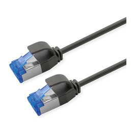 ROLINE Patchkabel Cat.6A S/FTP 0,5 m Negro