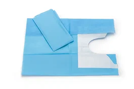 Covetrus Paño Quirúrgico Estéril Azul 45x75 cm Fenestrado Ovalado 9x20 cm