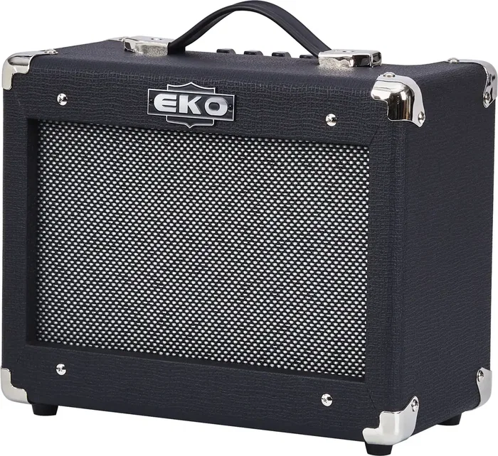 EKO Combo de Bajo BA15 1x8" 25W, con EQ 3 bandas, entrada Auxiliar y para auriculares - Amplificador compacto para práctica en casa