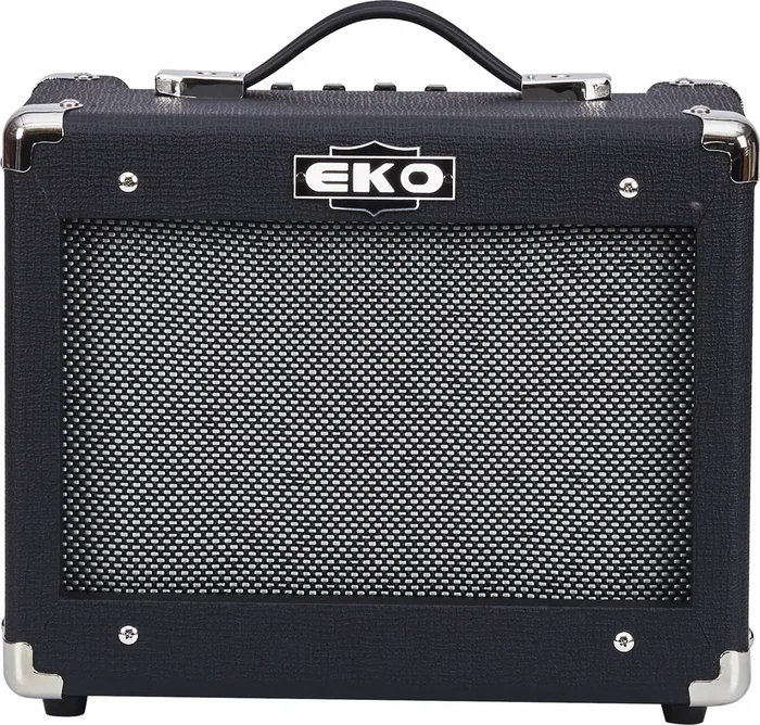 EKO Combo de Bajo BA15 1x8" 25W, con EQ 3 bandas, entrada Auxiliar y para auriculares - Amplificador compacto para práctica en casa