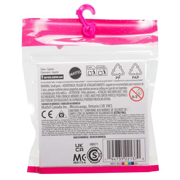 Mattel Zapatos Barbie Pack de 5 Pares Mattel Zapatos Barbie Pack de 5 Pares