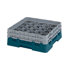 CAMBRO Cesta de lavado 20 comp. Cerceta
