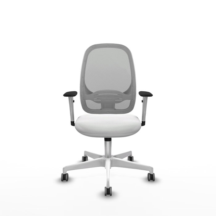 PIQUERAS Y CRESPO Silla de oficina Cilanco con mecanismo Sincro Blanco/Gris