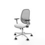 PIQUERAS Y CRESPO Silla de oficina Cilanco con mecanismo Sincro Blanco/Gris
