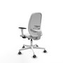 PIQUERAS Y CRESPO Silla de oficina Cilanco con mecanismo Sincro Blanco/Gris