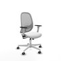 PIQUERAS Y CRESPO Silla de oficina Cilanco con mecanismo Sincro Blanco/Gris