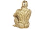 DKD Home Decor Figura de Gorila Dorado en Resina