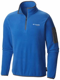 Titan Pass 1.0, Half Zip, Suéter sintético para hombres deportivos, Supe Blue, XXL