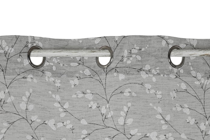 DKD Home Decor Cortina Romantico Gris Claro 260 x 140 cm (2 Unidades) DKD Home Decor Cortina Romantico Gris Claro 260 x 140 cm (2 Unidades)