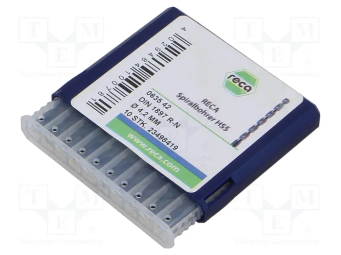 RECA Broca para metal de acero rápido HSS de 4,2 mm RECA Broca para metal de acero rápido HSS de 4,2 mm