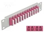 DeLOCK Patchpanel de fibra óptica 10″ 12 puertos LC Quad gris