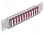DeLOCK Patchpanel de fibra óptica 10″ 12 puertos LC Quad gris