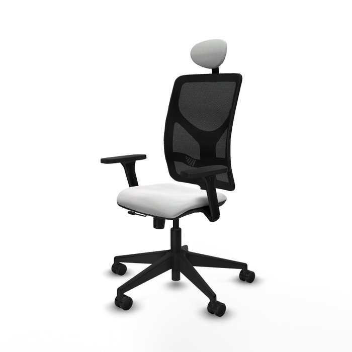 PIQUERAS Y CRESPO Silla de oficina Motilla con mecanismo Sincro/Traslack, Blanco y Negro PIQUERAS Y CRESPO Silla de oficina Motilla con mecanismo Sincro/Traslack, Blanco y Negro