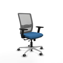 PIQUERAS Y CRESPO Silla de oficina Haches Azul claro y Gris